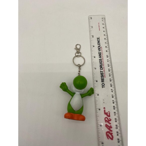Upcycled Nintendo Yoshi Figurine Keychain - Retro Toy Purse Charm - Picture 3 of 5